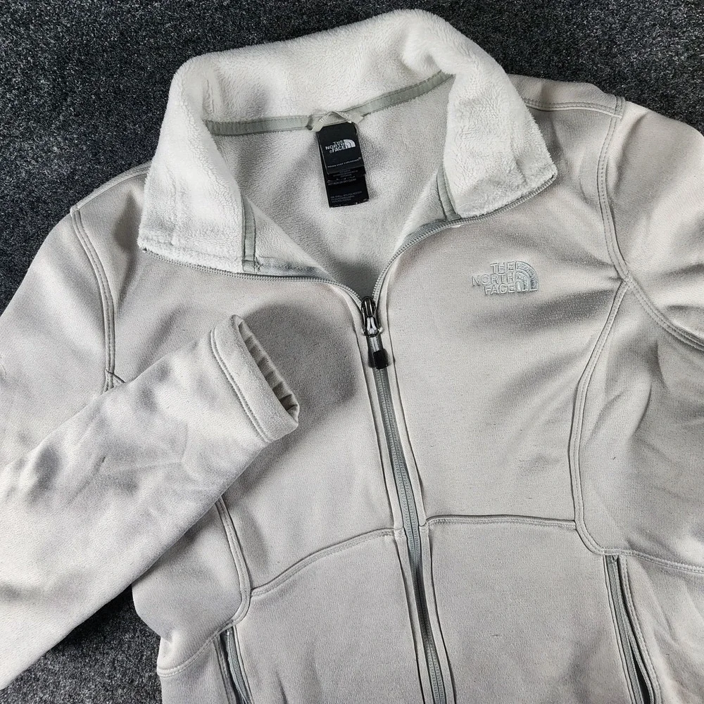 The North Face Agave Fleece Full-Zip Jacket Gray Women's Size‎ Medium